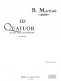 MARTINU B. - IIIe QUATUOR - CONDUCTEUR & PARTIES