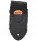 NYLON STRAP AND LEATHER REINFORCEMENTS, BLACK