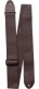 FABRIC STRAP, BROWN WITH BROWN LEATHER TIES