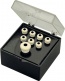 ACCESSORIES PARTS ACCESSORIES PINS WHITE, BLACK DOT