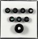 Set de Chevilles Noir Point Perle