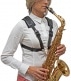 S41CMSH - SAXOPHONE HARNESS ALTO / TENOR / BARITONE CONFORT FEMALE (METAL SNAP HOOK)