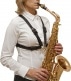 S44MSH - FEMALE HARNESS ALTO / TENOR / BARITONE XL SIZE (METAL SNAP HOOK)