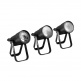 Q-SPOT 15 W - PONTO COMPACTO COM CAIXA PRETA COM LED BRANCO QUENTE 15 W