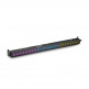 TRIBAR 400 IR - BARRA LED TRICOLOR (RGB), 24 X 3 W, CAJA NEGRA, CON MANDO A DISTANCIA INFRARROJOS