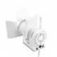 TS 40 WW WH - THEATER SPOTLIGHT WITH CONVEX CONVEX LENS AND 40 W WARM WHITE LED, WHITE HOUSING
