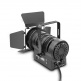 TS 60 W RGBW - SPOT PER TEATRO CON LENTE PIANETA CONVESSA E LED RGBW 60 W, CONTENITORE NERO