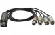 CATLINK AES 2/2 CH IN/OUT SET,CLAES-MINI22A + CLAES-MINI22B ,2X ETHERCON F / 4X XLR 3P F/M