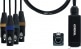 DMX ADAPTER - RJ45 4 XLR FEMALE 5 POINTS 70 CM