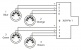 DMX ADAPTER - RJ45 4 XLR MALES 5 POINTS 70 CM