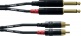 AUDIO CABLE DOUBLE JACK MONO - RCA 90 CM