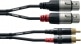 DOUBLE AUDIO CABLE XLR FEMALE XLR/RCA 3 M