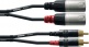 DOUBLE AUDIO CABLE XLR MALE/RCA XLR 6 M