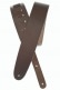 BASIC CLASSIC LEATHER GUITAR STRAP BROWN