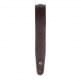 CLASSIC LEATHER GUITAR STRAP WITH CONTRAST STITCH BROWN