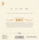 EJ63I STRINGS FOR BANJO LIGHT TENOR IRISH 12-36