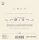 EJ87C TITANIUM UKULELE STRINGS CONCERT