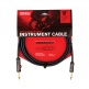 10' CIRCUIT BREAKER INSTRUMENT CABLE WITH LATCHING CUT-OFF SWITCH STRAIGHT PLUG 
