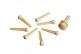 INJECTED MOLDED BRIDGE PINS WITH END PIN SET OF 7 IVORY