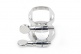 RBS1N - RICO ABRAZADERA SAXOFON BARITONO Y BOQUILLERO (GRAFTONITE MOUTHPIECE) NICKEL PLATED