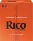 RICO ORANGE SOPRANO SAXOPHONE REEDS 3.5 10-PACK