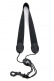 SAXOPHONE STRAP SOPRANO/ALTO BLACK NYLON SNAP HOOK