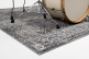 VP185-GRY - VINTAGE PERSIAN STAGE / DRUM MAT 1.85 X 1.60M ANTI-SLIP - GREY