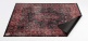 VP185-RBL - VINTAGE PERSIAN STAGE / DRUM MAT 1.85 X 1.60M ANTI-SLIP - BLACK RED