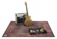 VPCLB-BLR VINTAGE PERSIAN CLUB SERIES 1.63 X 1.42M ANTI-SLIP BLACK RED