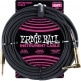 25' BRAIDED STRAIGHT / ANGLE INSTRUMENT CABLES BLACK