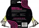 1' ANGLE / ANGLE PATCH CABLE 3-PACK BLACK