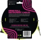 INSTRUMENT CABLES WOVEN SHEATH JACK/JACK ANGLED 3M FLUORESCENT YELLOW - B Stock
