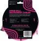 Cables Instrument Gaine Tisse Jack/jack Coudé 5,5M Rose