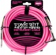 Cables Instrument Gaine Tisse Jack/jack Coudé 5,5M Rose