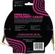 INSTRUMENT CABLE WOVEN SHEATH JACK/JACK ANGLED 5,5M BLACK