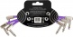 PATCH CABLE FLEX 15CM - PACK 3 PURPLE