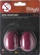 EGG-2 RD PAIR OF PLASTIC EGG SHAKER RED