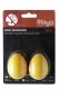 EGG-2 YW PAIR OF PLASTIC EGG SHAKER YELLOW