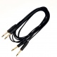 JUSTKEY3 Cable Audio 2xjack Mono 3M