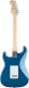 Standard Stratocaster HSS MN White Pickguard Aqua Marine Metallic