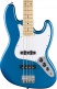 Standard Jazz Bass MN White Pickguard Aqua Marine Metallic