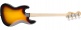 Standard Jazz Bass LRL White Pickguard 3-Color Sunburst