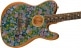 FSR AMERICAN ACOUSTASONIC TELECASTER, BLUE FLOWER