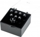 Bridge Pin Set, Black With White Dot (7)