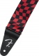 Wavy Checkerboard Polyester Strap, Red
