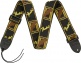 2 MONOGRAMMED STRAP, BLACK/YELLOW/BROWN