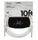 JUANES 10' INSTRUMENT CABLE LUNA WHITE