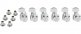 LOCKING TUNERS ALL SHORT CHROME