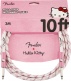 Fender x Hello Kitty White/Pink Woven Cable 10'