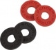 FENDER STRAP BLOCKS 4-PACK, BLACK (2) AND RED (2)